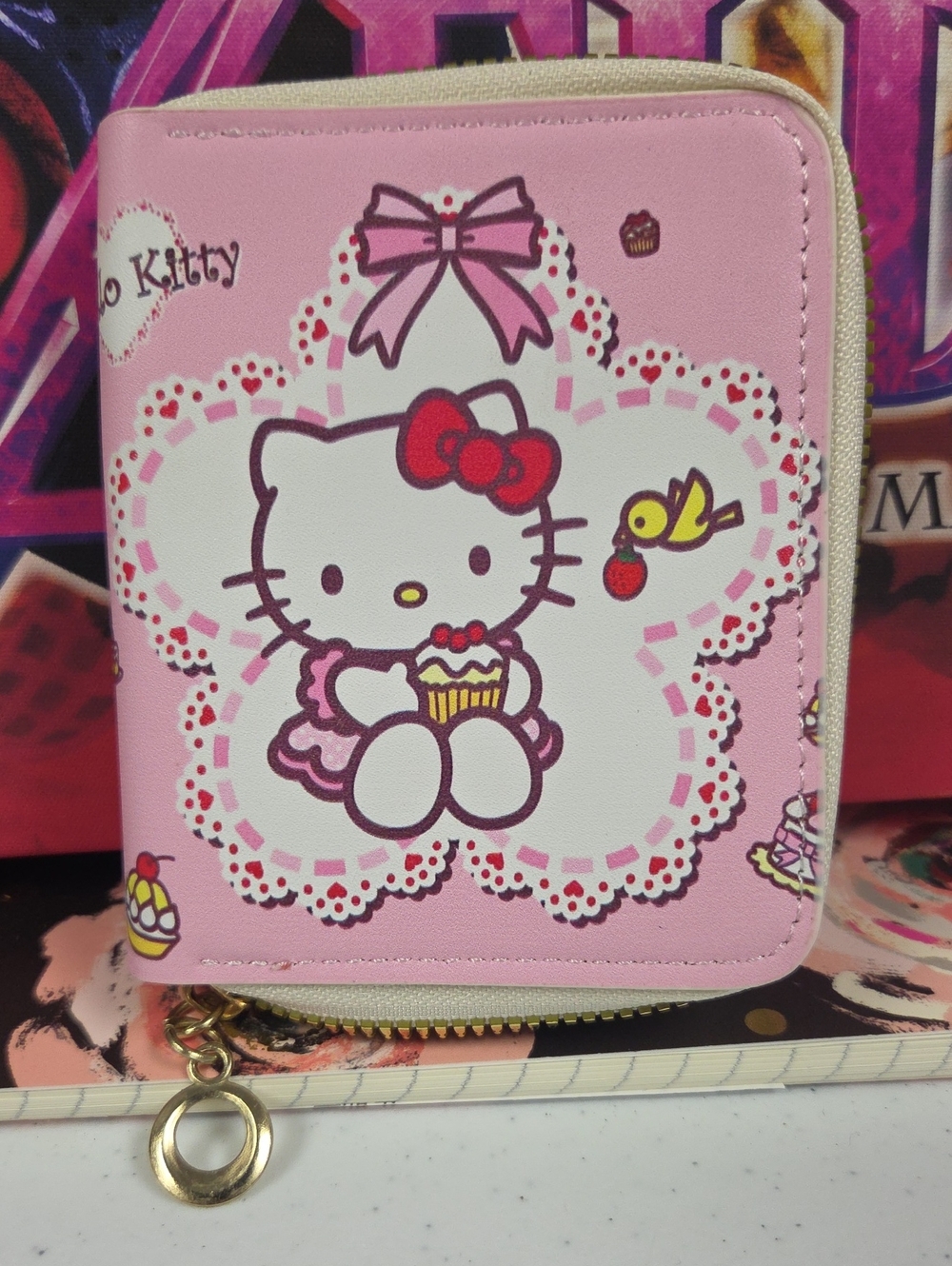 Hello Kitty Pink Kids Zip Wallet